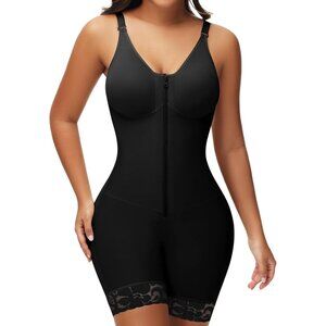 Women's Full Body Shaper Post Surgery Stage Tummy Control Compression Black